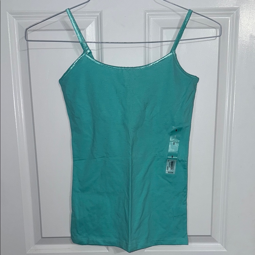 Teal Spaghetti Strap Tank Top